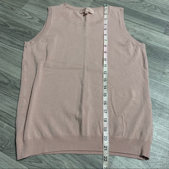 Philosophy Rose Pink Sleeveless Tank Top; medium - Picture 3 of 7